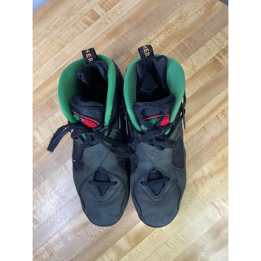 Size 10.5- Air‎ Jordan 8 Retro Tinker - Air Raid Black/Green/Yellow 305381-004